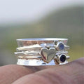 Handcrafted Heart Spinner Ring