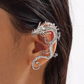 Charm - Silver Dragon Earrings