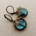 Antique Gold Dragonfly Earrings