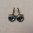 Antique Gold Dragonfly Earrings
