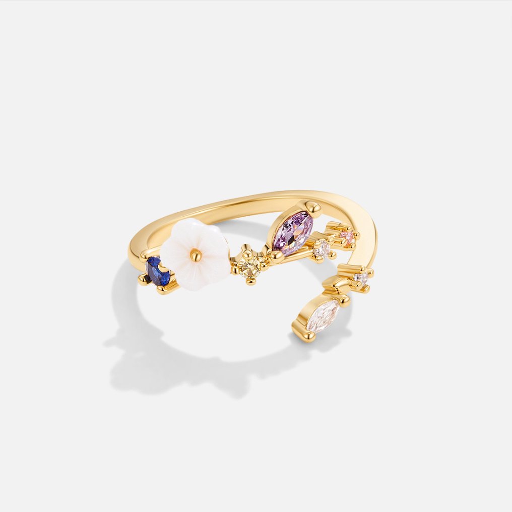 Joy - Gold Blossom Rings