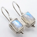 Lustre - Square Moonstone Earrings